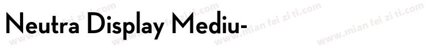 Neutra Display Mediu字体转换